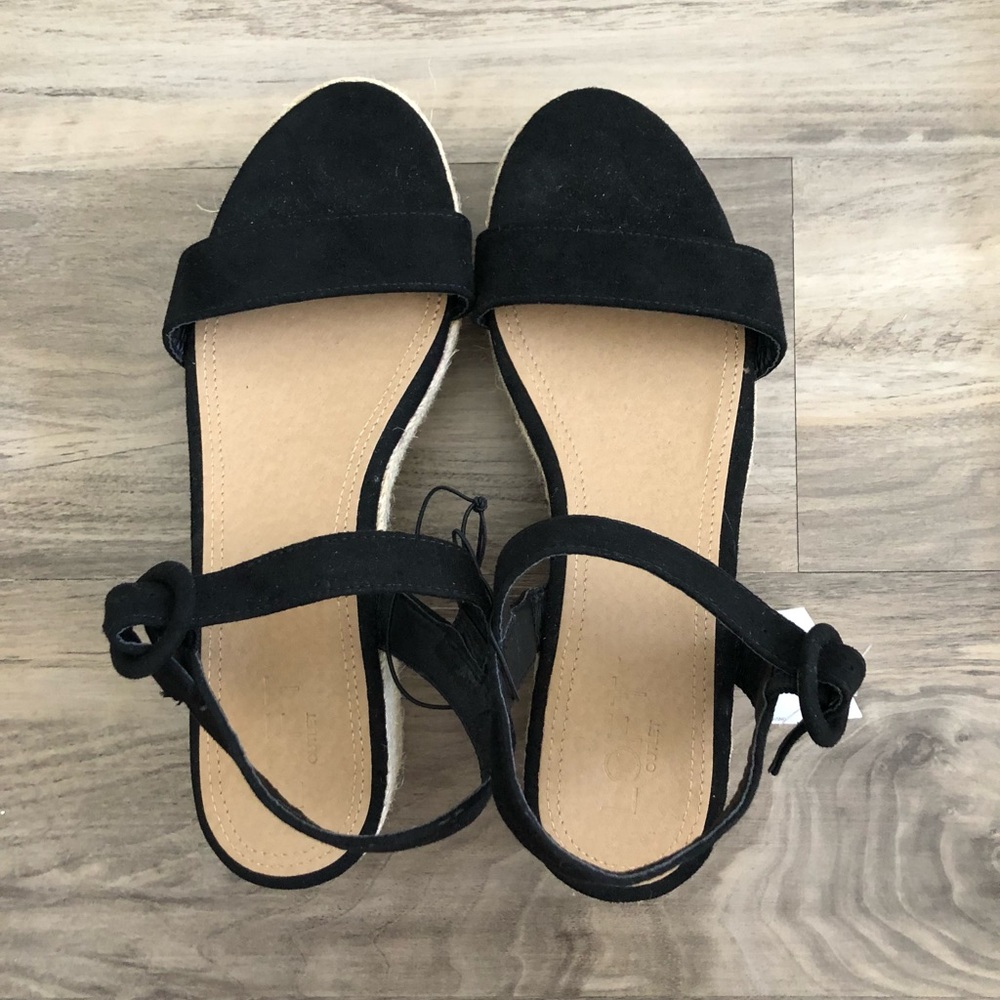 Loft Black Platform Espadrilles